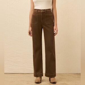 Faherty Stretch Terry Patch Pocket Pant - Walnut Brown 26